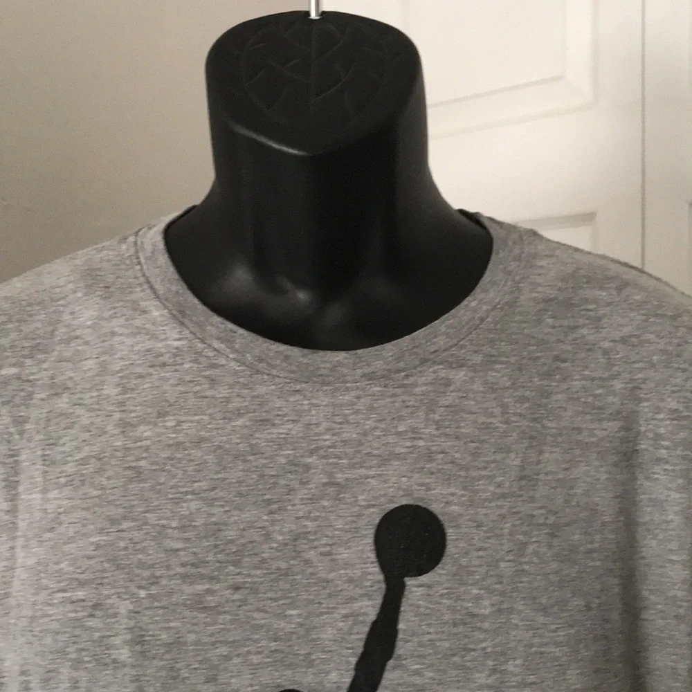 JORDAN Mens Heather Grey Jumpman Tee | M